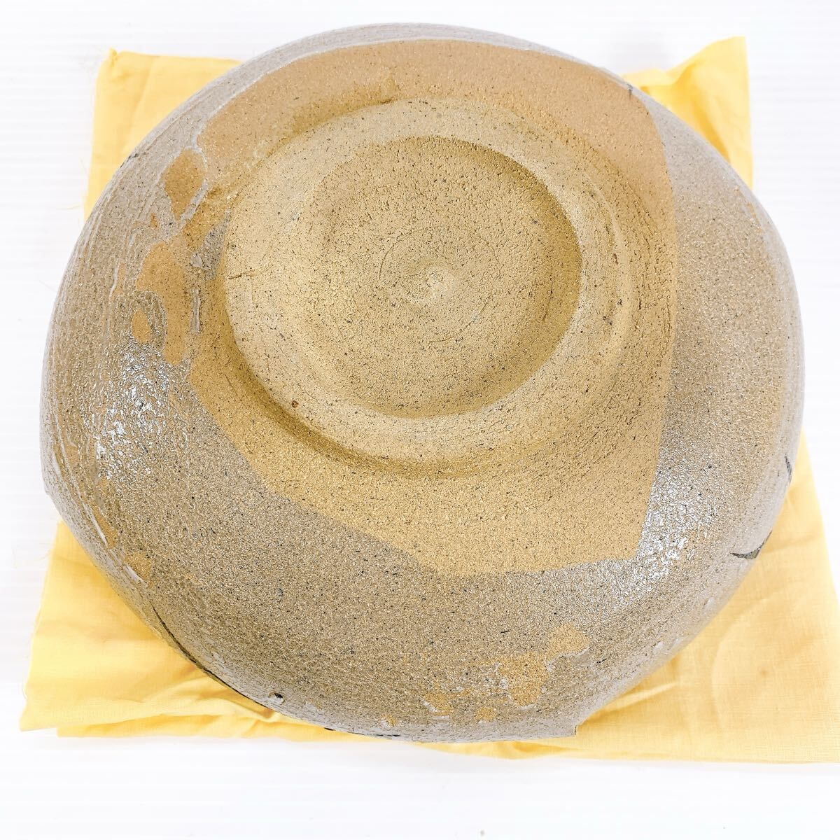 108 田中佐次郎 山瀬窯 絵唐津片口 大振り 鉢 民芸 唐津焼 未使用 金継ぎ 108 田中佐次郎 山瀬窯 絵唐津片口 大振り 鉢 民芸 唐津焼 未使用 金