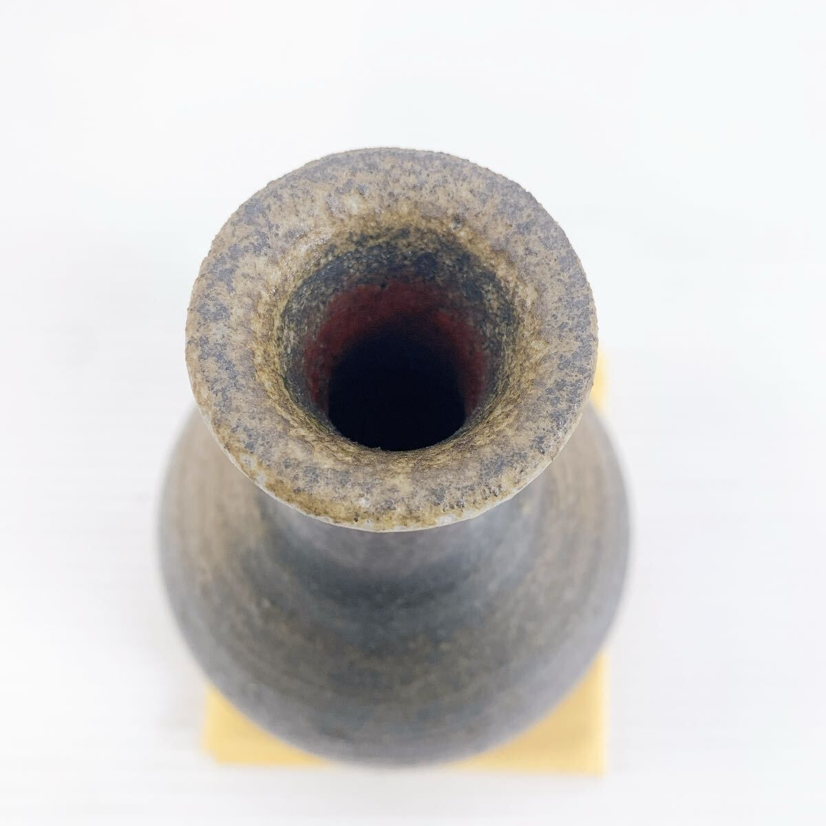 Y-506 山本雄一 備前焼 徳利 共箱付 岡山無形文化財作家 伝統工芸 酒器