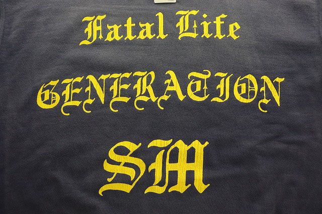 セントマイケル SAINTMICHAEL 24SS CRW SWEAT FATAL LIFE NAVY XL SM