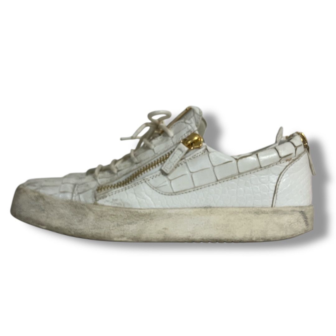 Giuseppe Zanotti ジュゼッペザノッティ クロコ型押し ジップデザイン