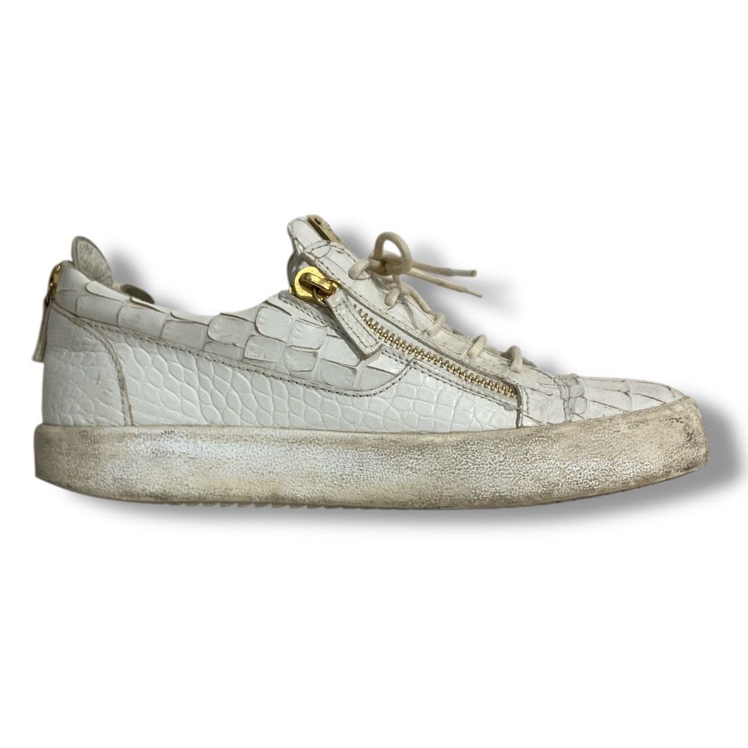 Giuseppe Zanotti ジュゼッペザノッティ クロコ型押し ジップデザイン