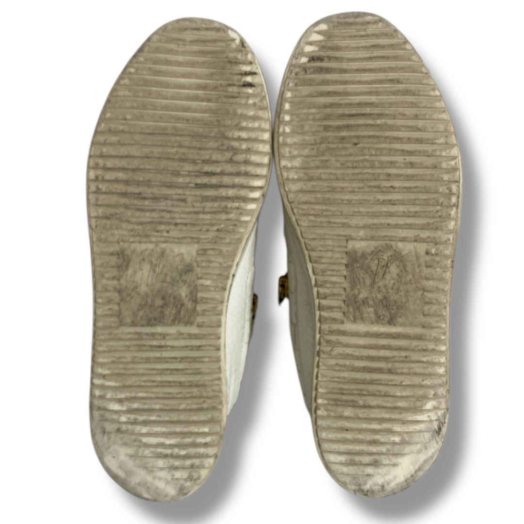 ジュゼッペザノッティ スニーカー size42 レア Giuseppe Zanotti ジュゼッペザノッティ クロコ型押し ジップデザイン