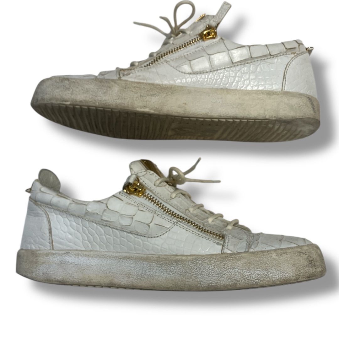 Giuseppe Zanotti ジュゼッペザノッティ クロコ型押し ジップデザイン