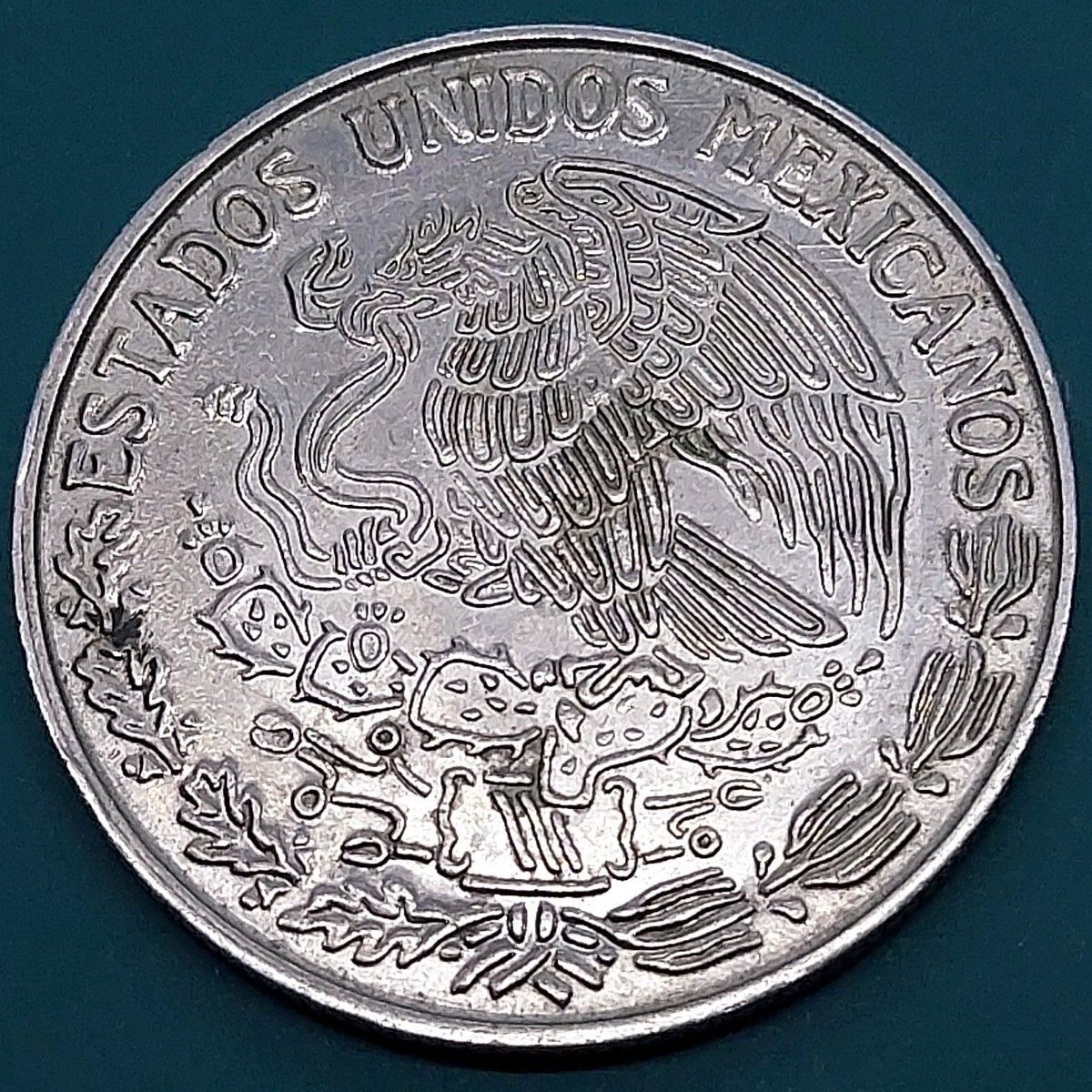 海外硬貨　旧硬貨　記念硬貨 メキシコ 1ペソコイン 白銅貨 1980年 メキシコ革命の英雄ホセ・マリア