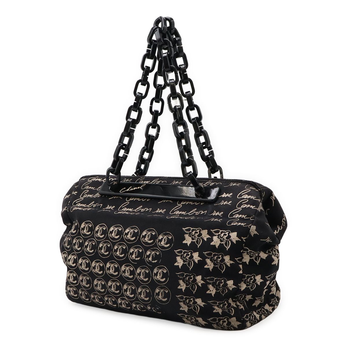 CHANEL シャネル ココマーク カメリア プラチェーン トートバッグ