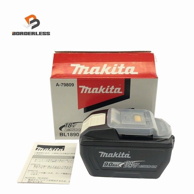 makita マキタ 18 V 9 0 Ah リチウムイオンバッテリー BL 1890 残量表示付 リチウムイオン電池 大容量118838