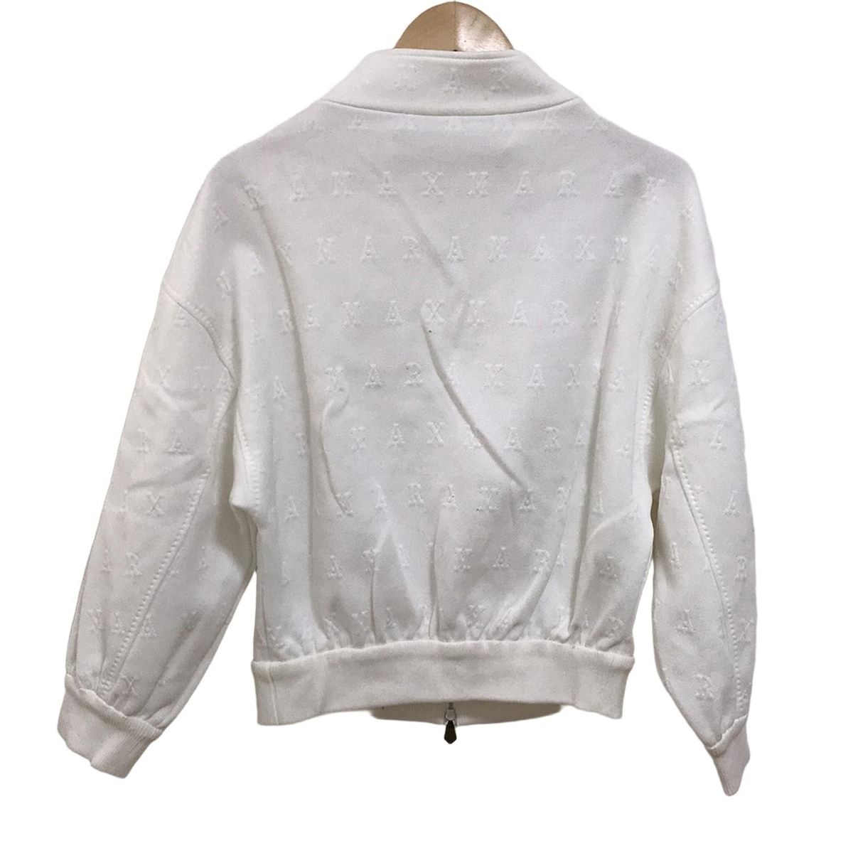 Max Mara　白いブルゾン Max Mara(マックスマーラ) ブルゾン サイズ38 S レディース - 白 長袖