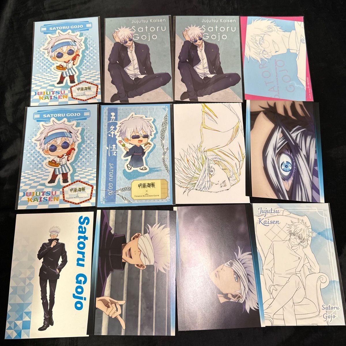 呪術廻戦 五条悟 ポストカード コースター ステッカー イラストカード