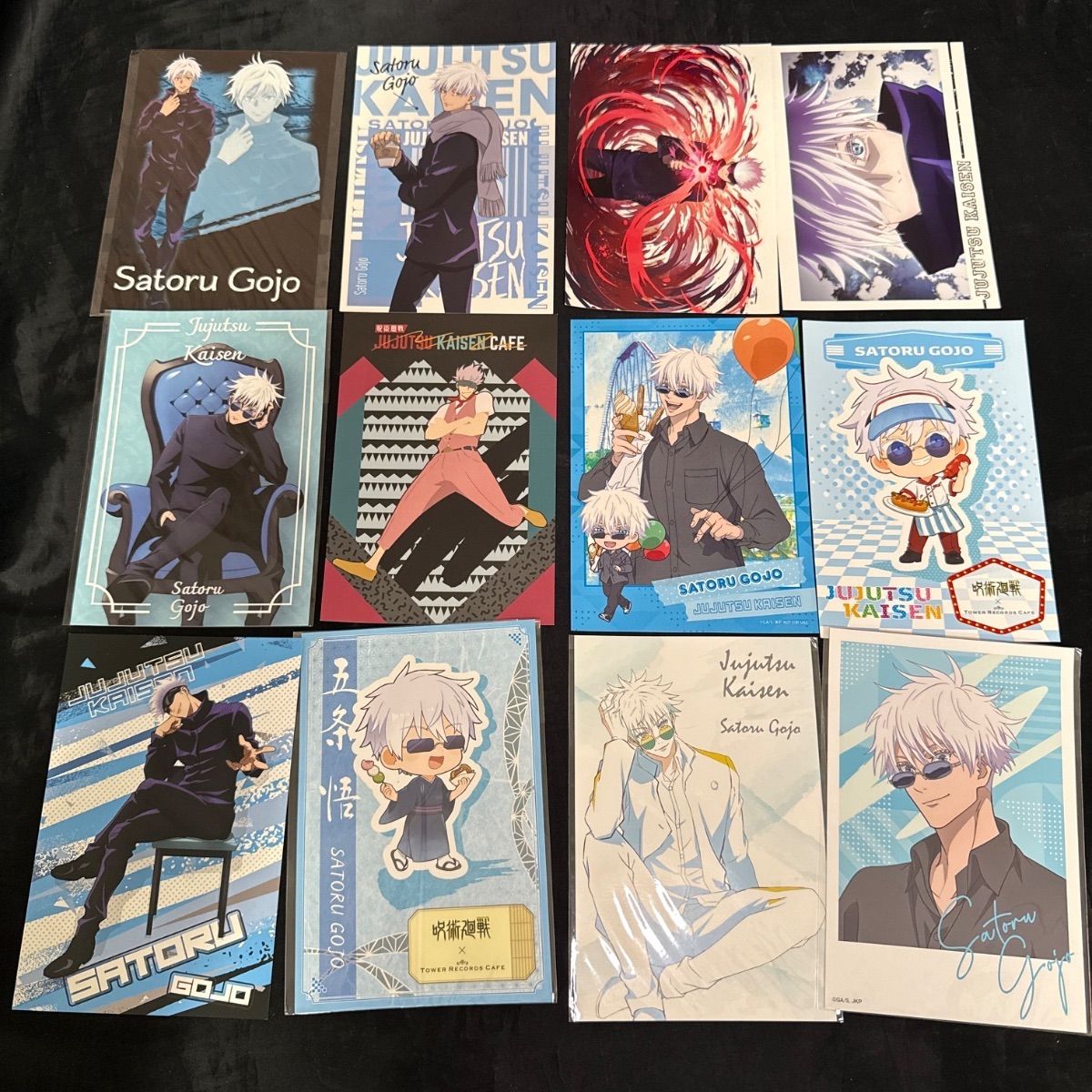 呪術廻戦 五条悟 ポストカード コースター ステッカー イラストカード