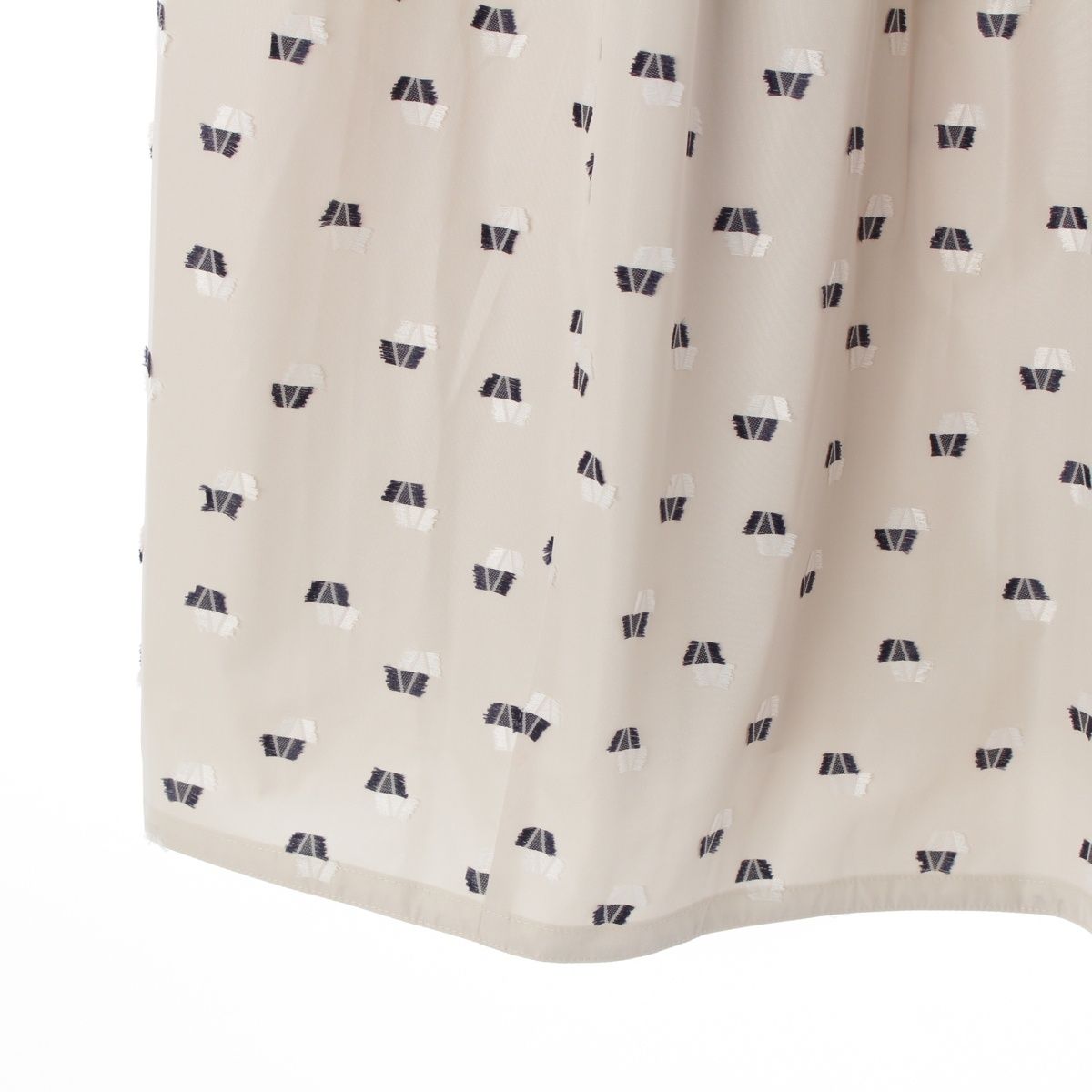 ドゥロワー RESORT2 カットジャガード ギャザー スカート 6524-299