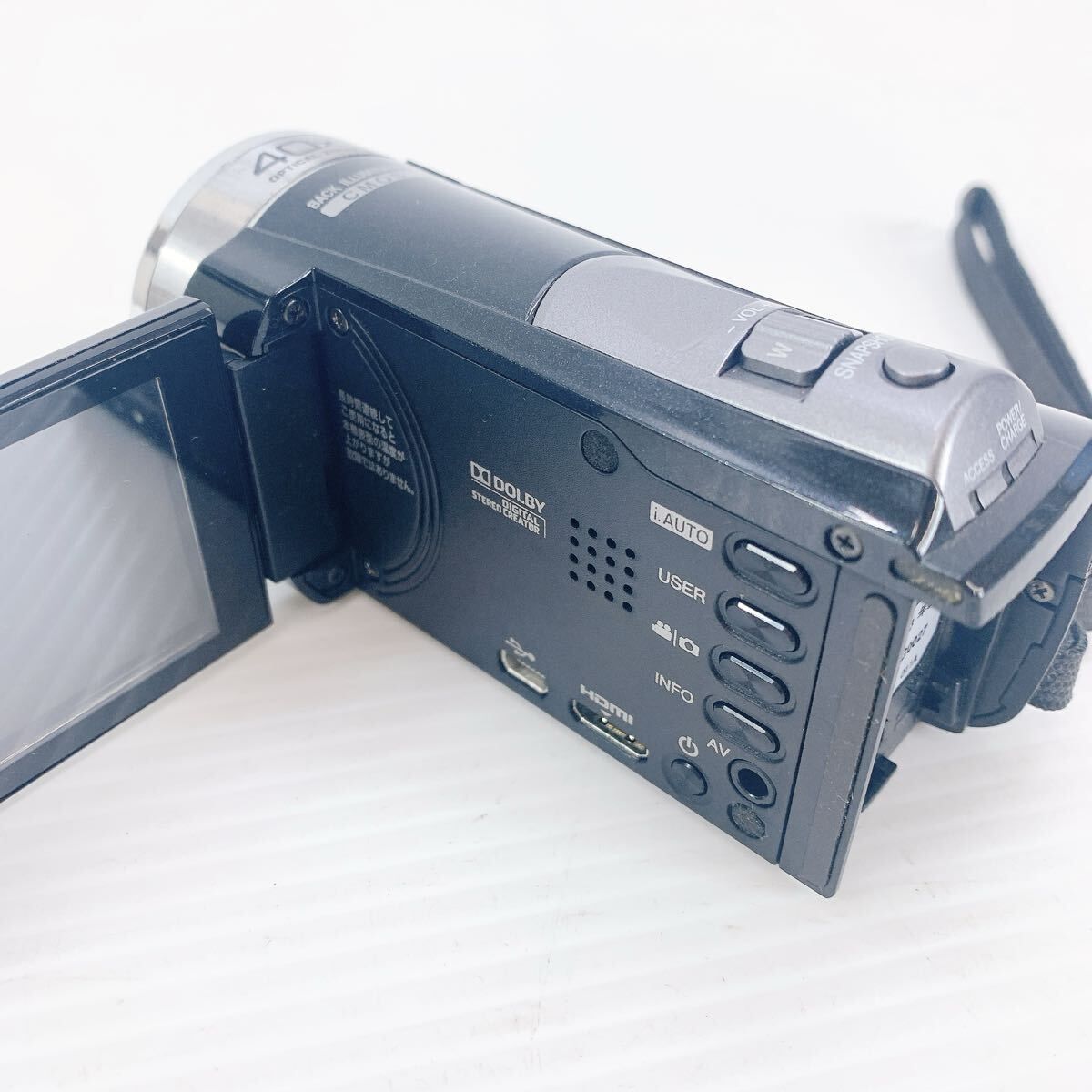 Y-382 JVC ビデオカメラ GZ-HM33-B ブラック 動作確認済み 光学40倍