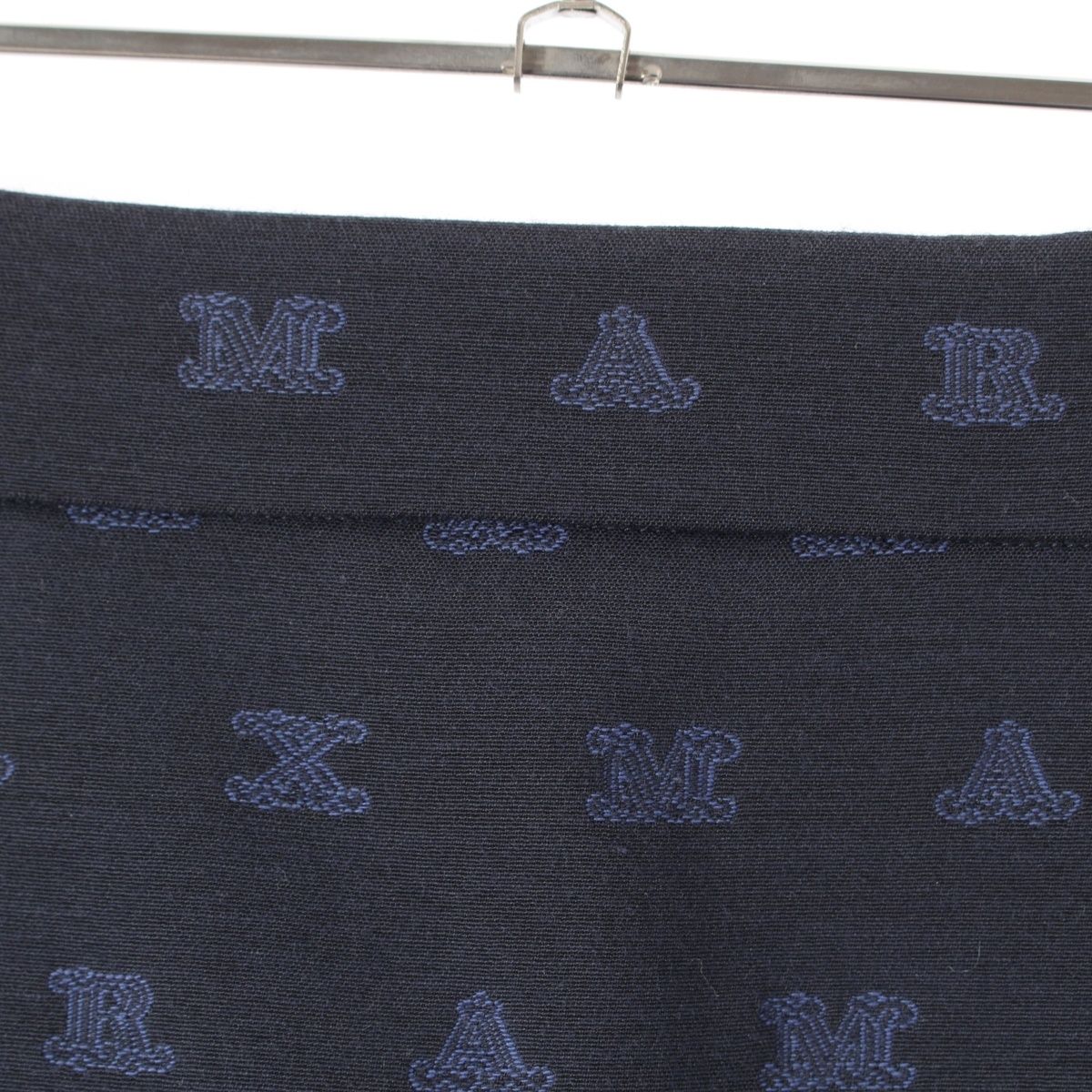 マックスマーラ ジャガード コットン Mロゴ スカート ボトムス ロング  