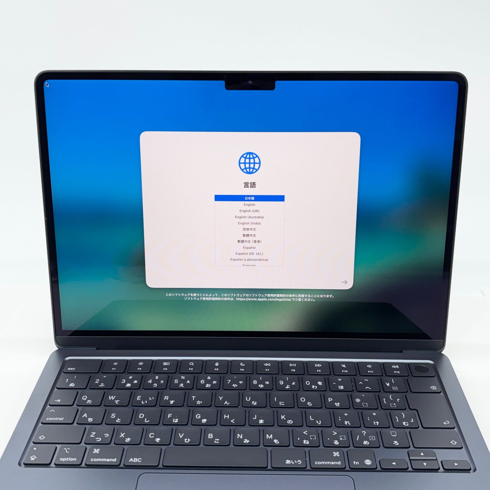 美品 新品同様 Apple MacBook Air MW123J/A M4 2025 16GB SSD 256GB 充