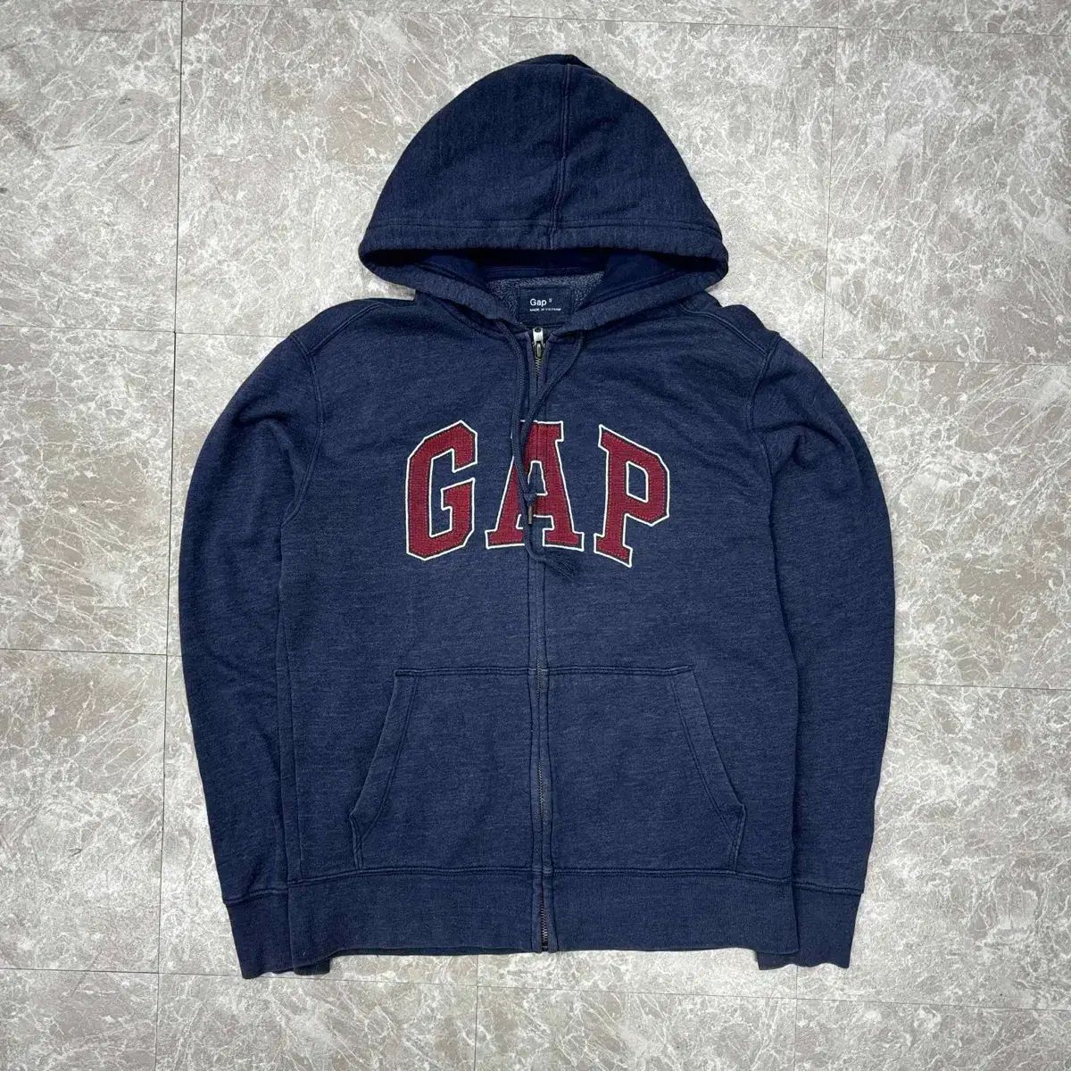 GAP(ギャップ) ネイビー ビックロゴ スウェット ジップアップ パーカー