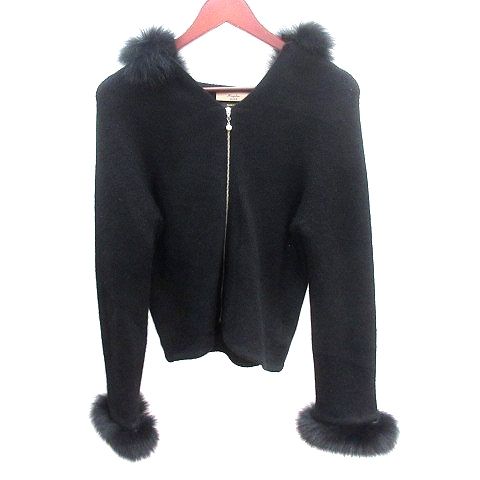 マーリエパーエフデ Maglie par ef-de ニット カーディガン ジップ