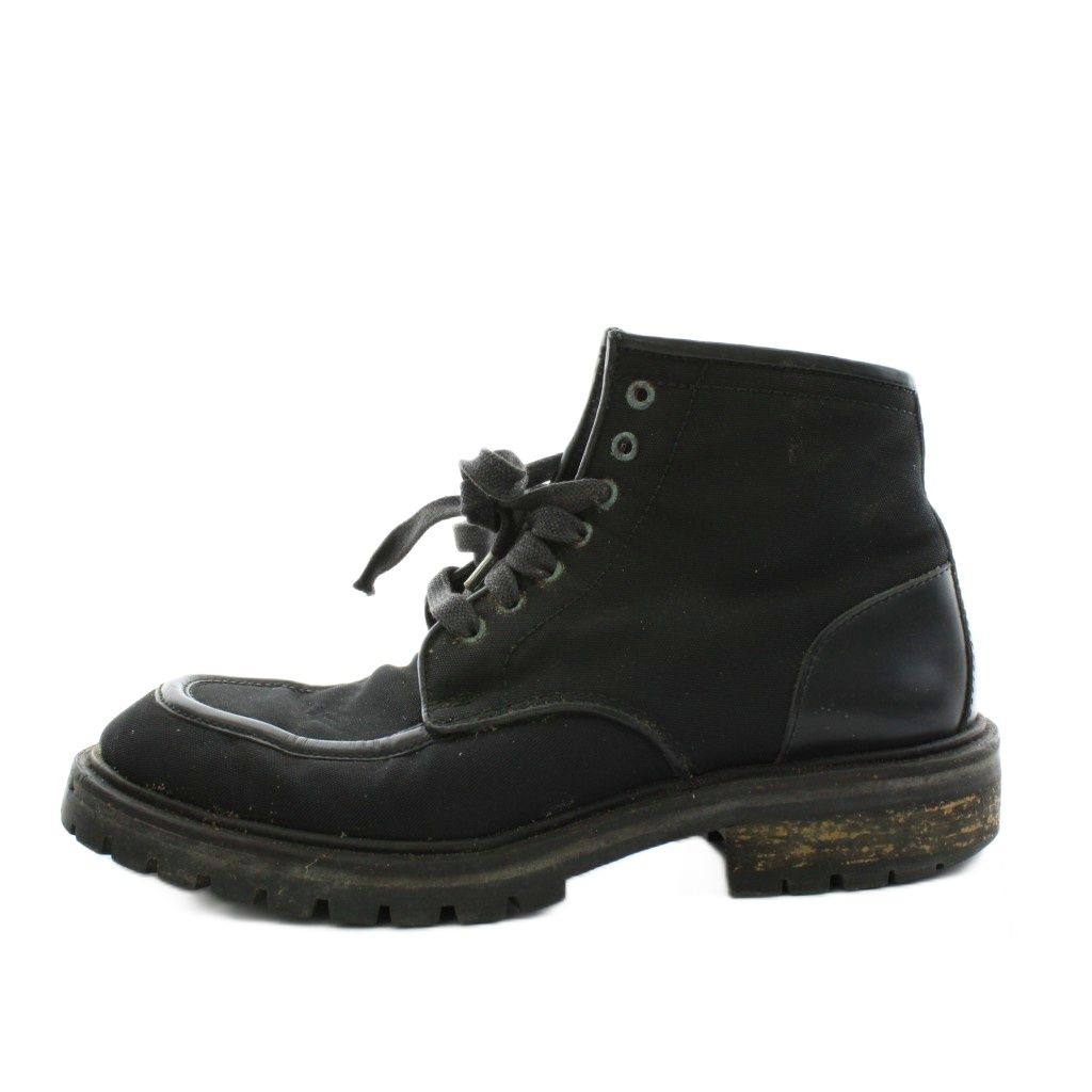 GUCCI グッチ ブラック ショート ブーツ レザー 23cm レースアップ