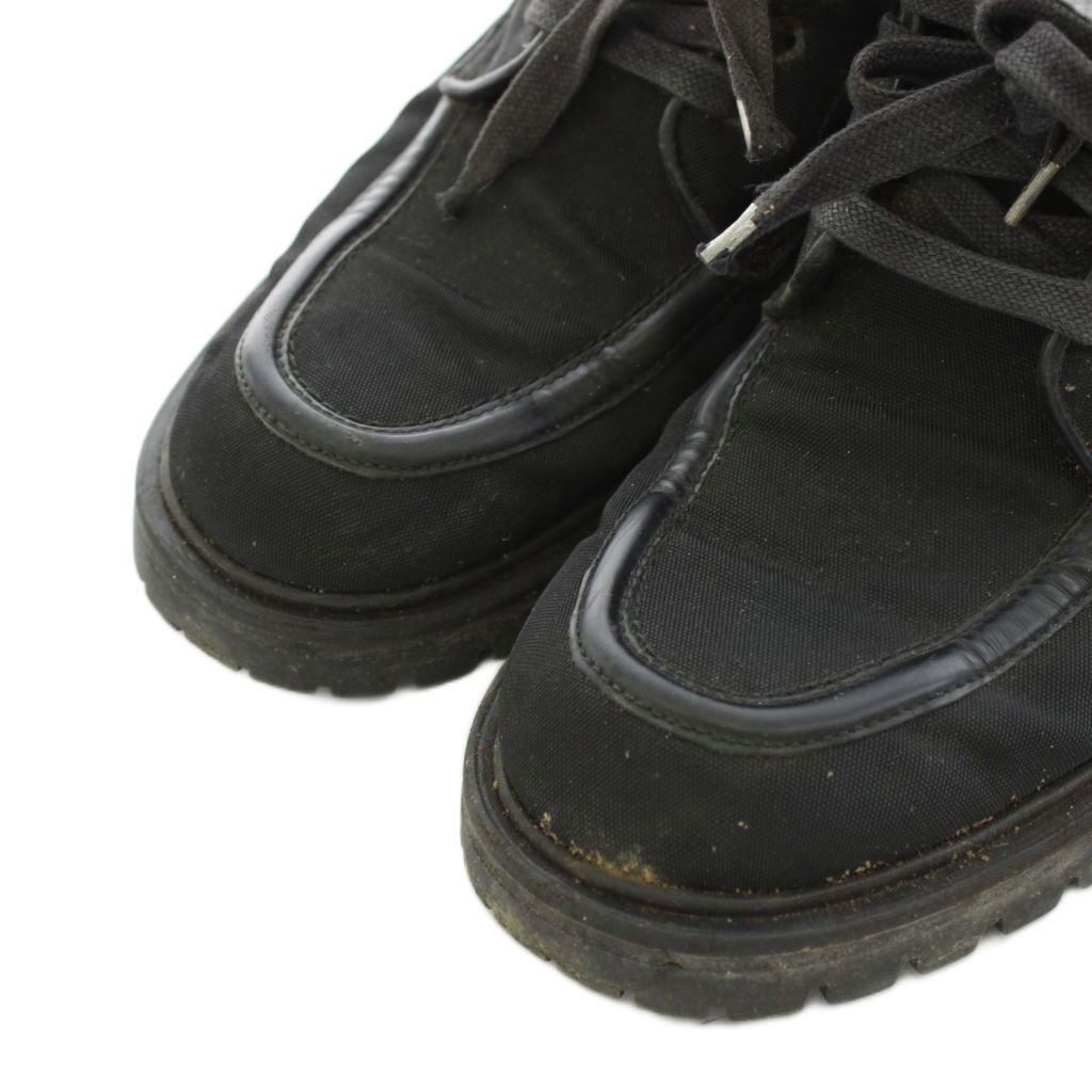 グッチ GUCCI ショートブーツ レースアップ 42.5cm 黒 ブラック 114