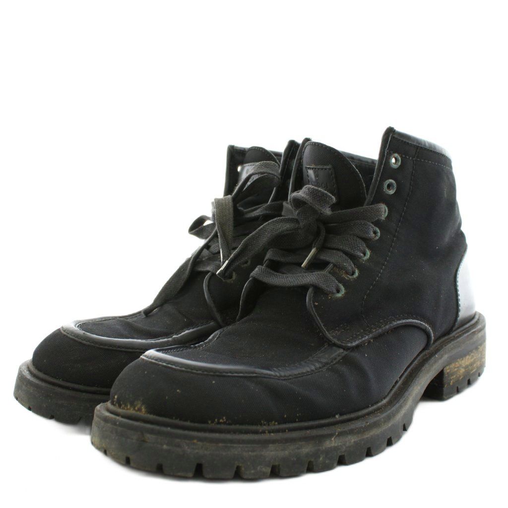 グッチ GUCCI ショートブーツ レースアップ 42.5cm 黒 ブラック 114