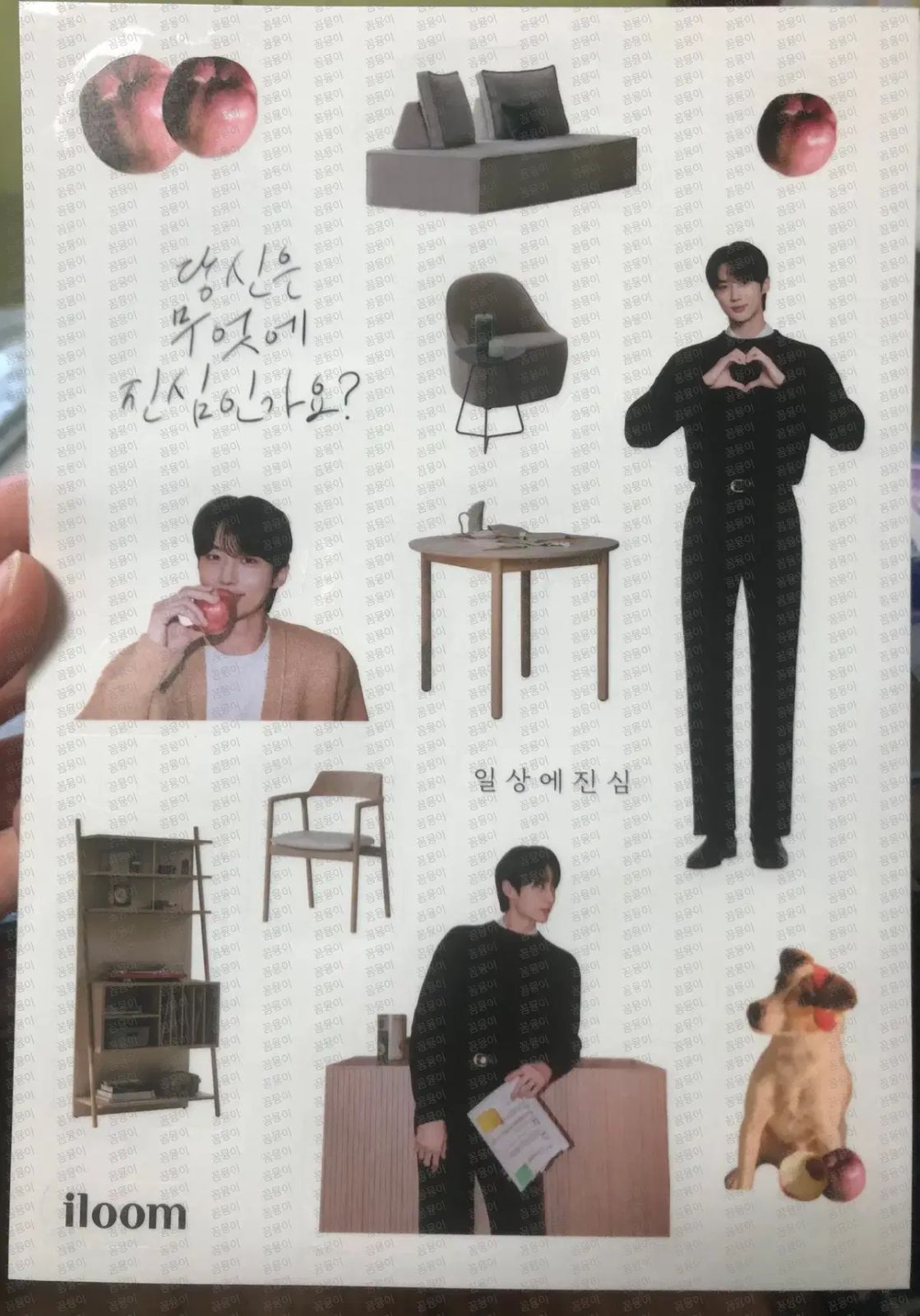 ビョンウソク俳優イルームグッズカタログ雑誌ブロシュアー4コマステッカー