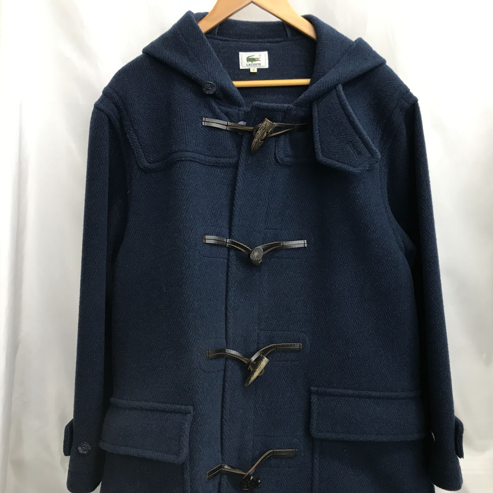 LACOSTE ラコステ ダッフルコート 4 ネイビー ロングコート メンズ