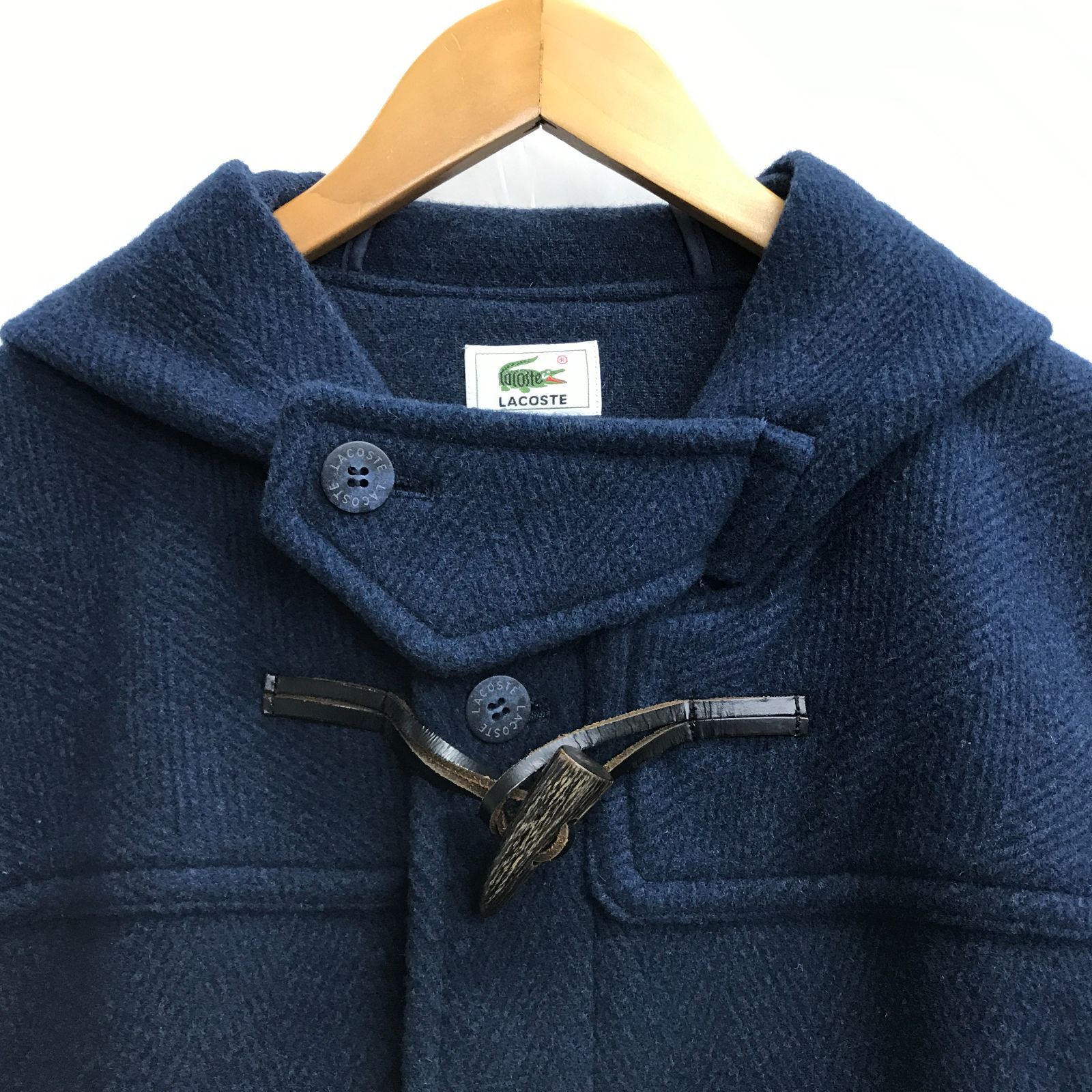 LACOSTE ラコステ ダッフルコート 4 ネイビー ロングコート メンズ