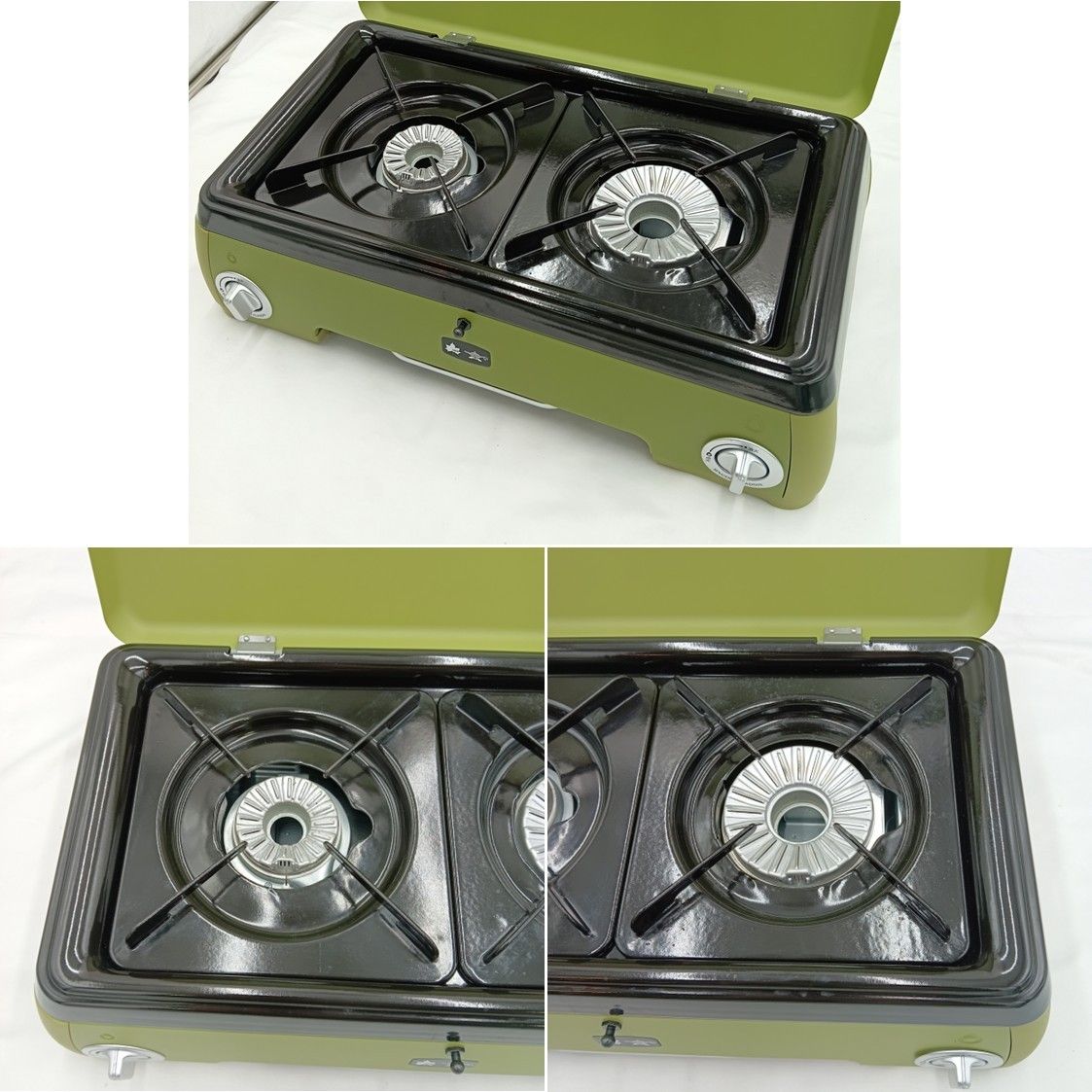 ◇LOGOS(ロゴス) ポータブル ガス カセットコンロ 2バーナー 耐荷重20