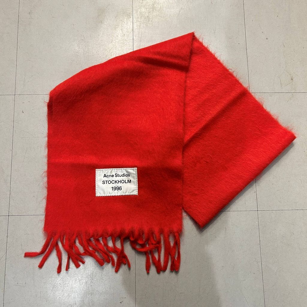 Acne Studios アクネストゥディオズ Fringed Alpaca Wool Scarf