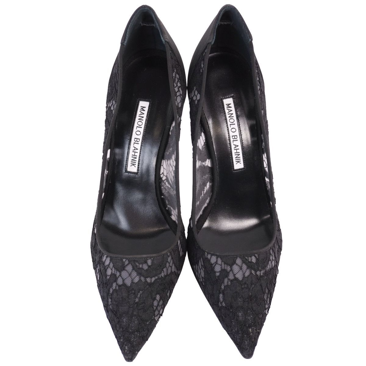  マノロ ブラニク Manolo Blahnik パンプス 総レース ヒー ハイヒール パンプス パンプス