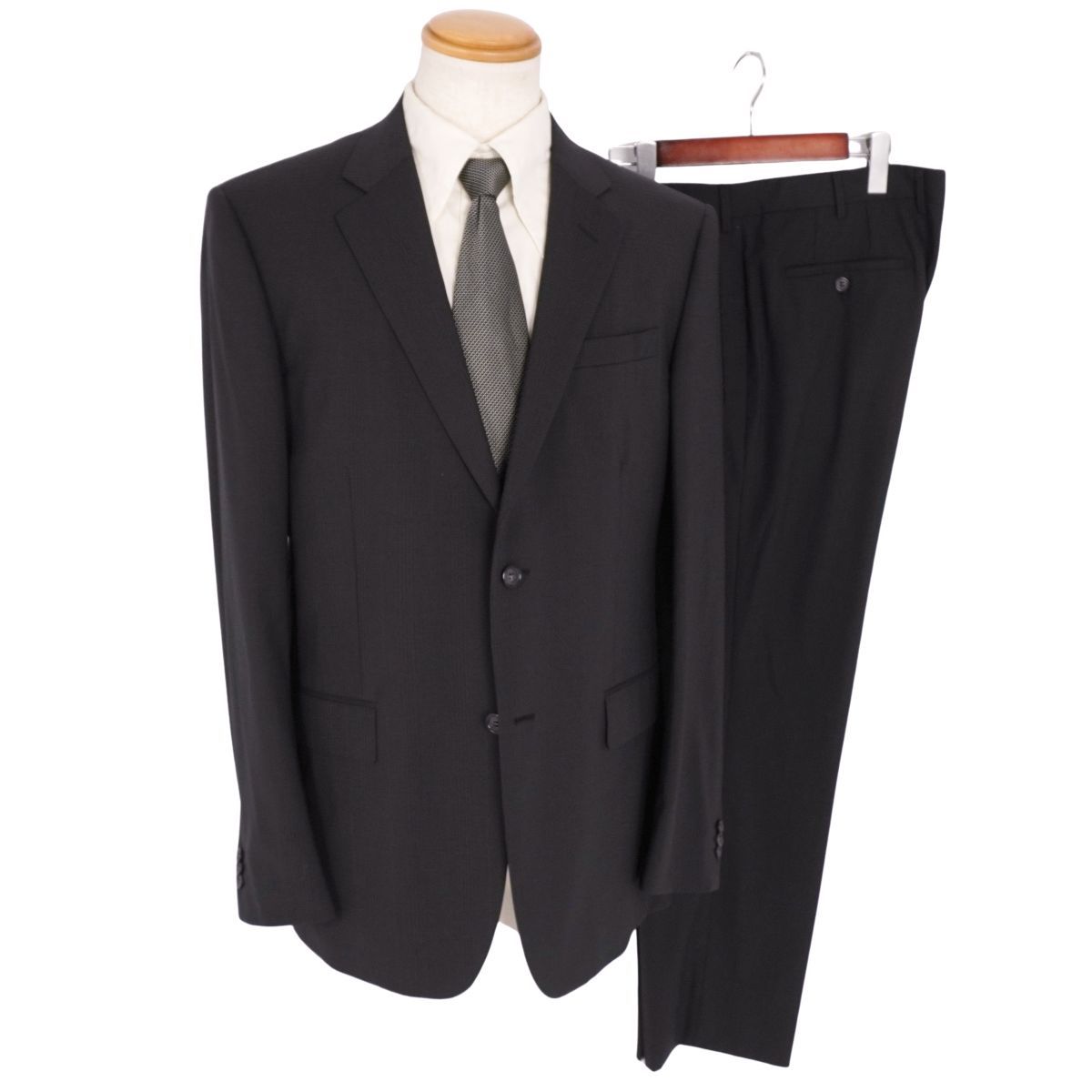 美品　PRADA プラダ　ウール　チェック　パイピング　スーツ　セットアップ 美品 プラダ PRADA セットアップ スーツ シングル チェック ウール