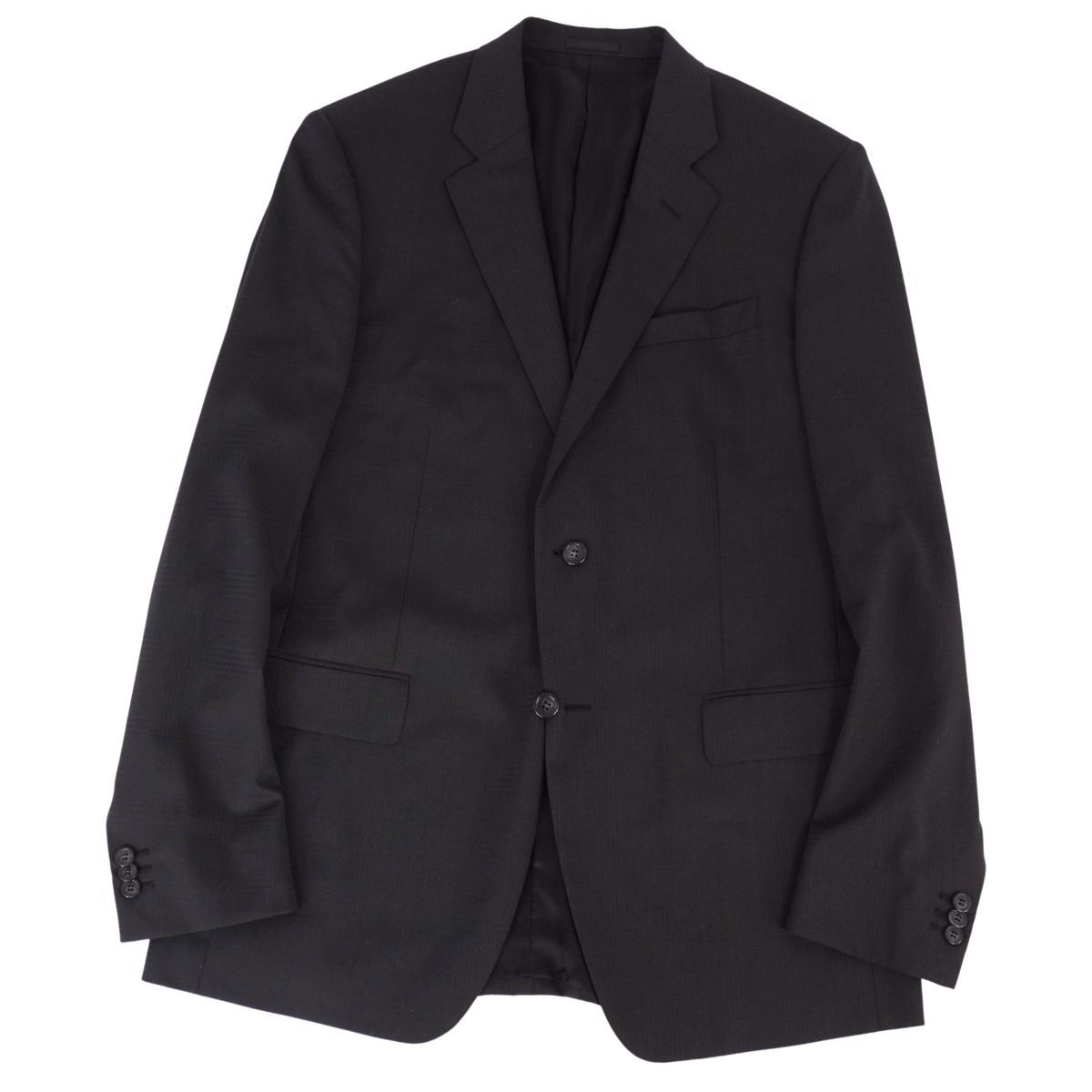 美品 プラダ PRADA セットアップ スーツ シングル チェック ウール