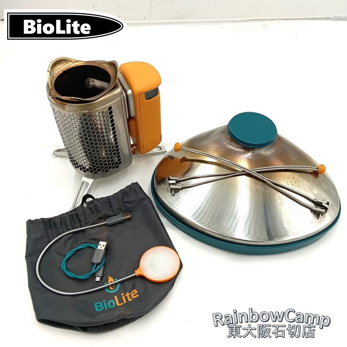 ◇BioLite(バイオライト) キャンプストーブ2、ポータブルグリル セット