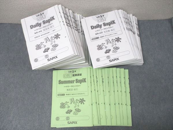 SAPIX 小学5年 サマーサピックス/デイリーサピックス 52A/52B 計84回分