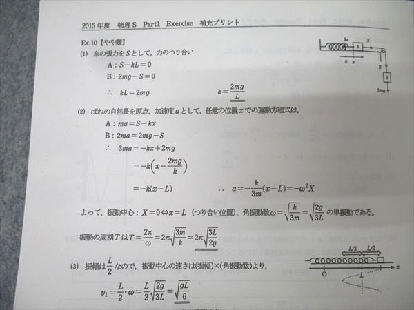 駿台 物理S テキスト通年セット 2015 計2冊 高井隼人/松井康人 029S0C