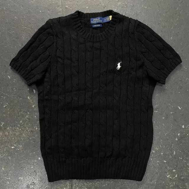 90 ポロラルフローレン ケーブル編み 半袖ニット - メルカリ
