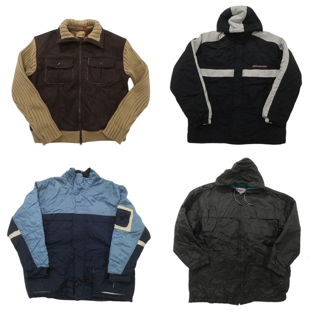 中古 メンズ 冬服 アウター 10枚 まとめ売り 中綿コート メンズ コート ジャケット レディース 冬 スリム 大きい