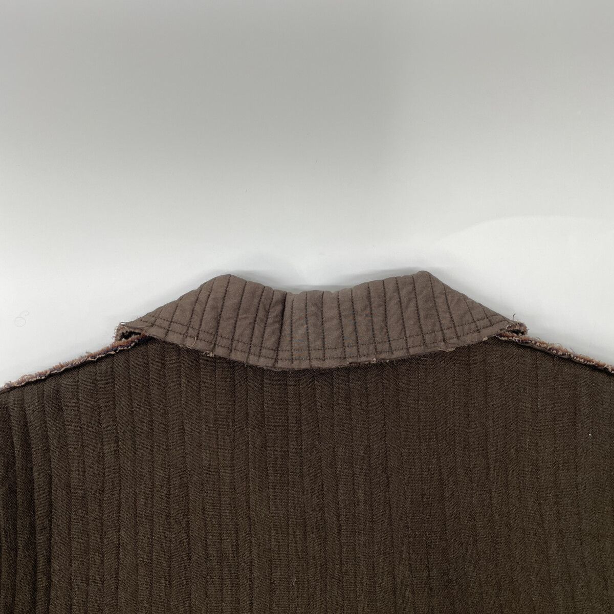 JURGEN LEHL ヨーガンレール ﾌﾞﾗｳﾝ ｽﾃｯﾁﾃﾞｻﾞｲﾝ ｳｰﾙ ｶｯﾄｵﾌｼﾞｬｹｯﾄ M