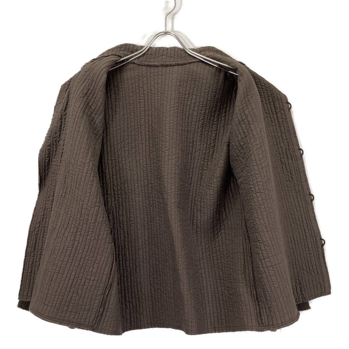 JURGEN LEHL ヨーガンレール ﾌﾞﾗｳﾝ ｽﾃｯﾁﾃﾞｻﾞｲﾝ ｳｰﾙ ｶｯﾄｵﾌｼﾞｬｹｯﾄ M