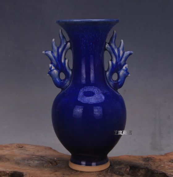 国古美術 文房具 宋時代鈞窯 天青釉水盂 宋 鈞窯 青釉天目紋 双鳳耳尾付瓶 磁器 骨董 家居装飾 コレクション