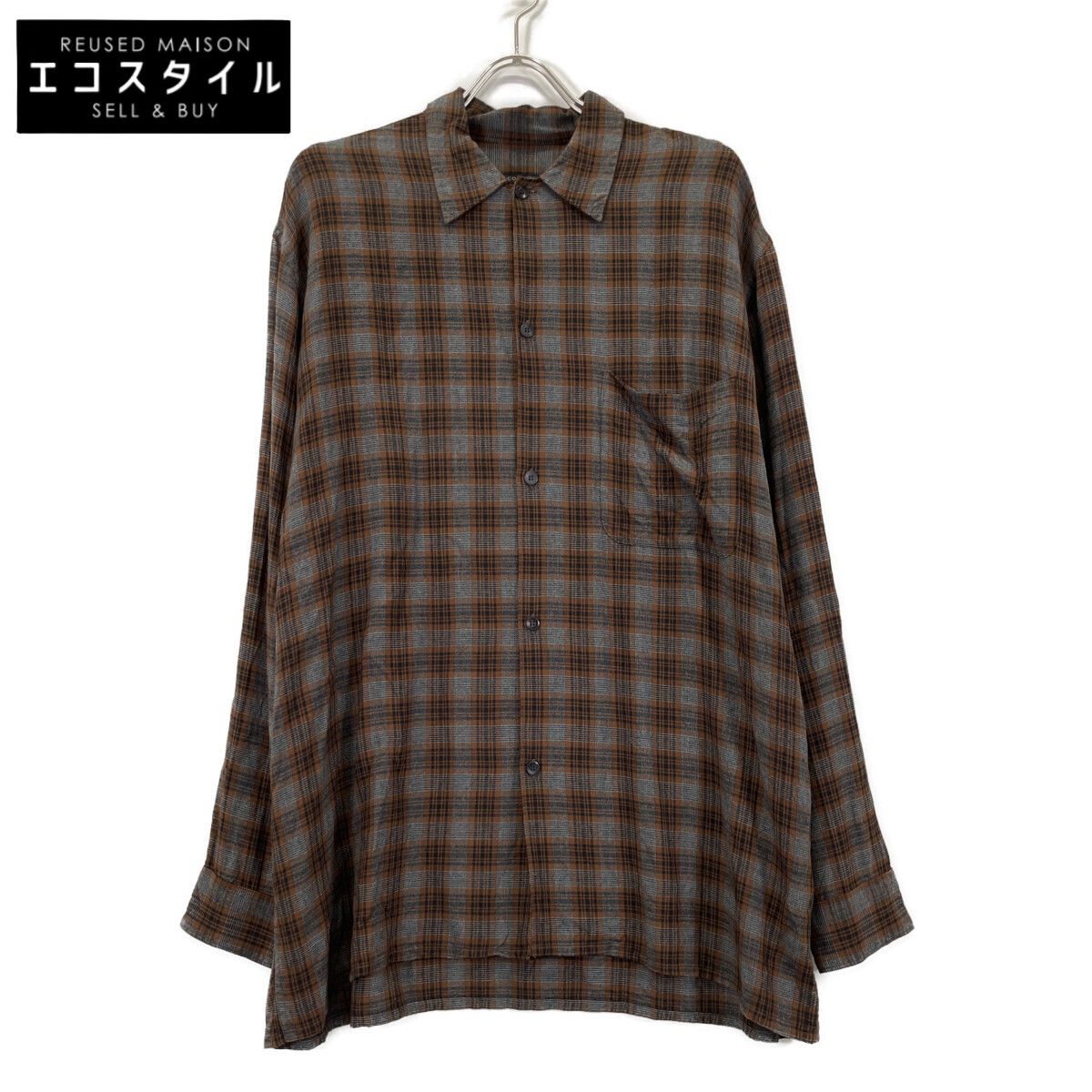 FORSOMEONE フォーサムワン 半袖レーヨンオープンカラーシャツ 48