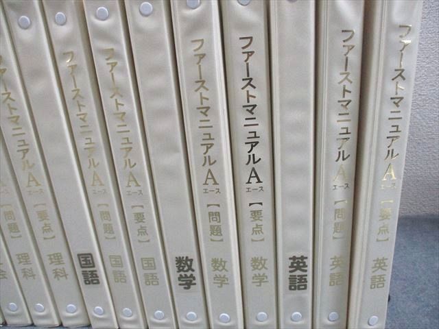 中1～3 高校受験対策 ファーストマニュアルA(エース) 英語/数学/国語