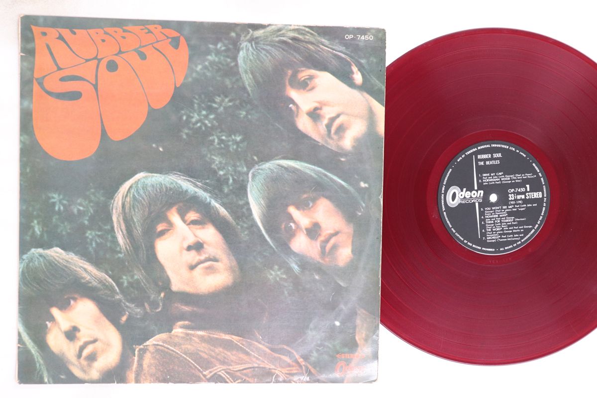 LP Beatles Rubber Soul (- Odeon Red Vinyl) OP7450 ODEON Japan