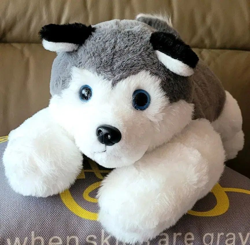 X_top シベリアン ハスキー子犬 45cm ぬいぐるみ - メルカリ