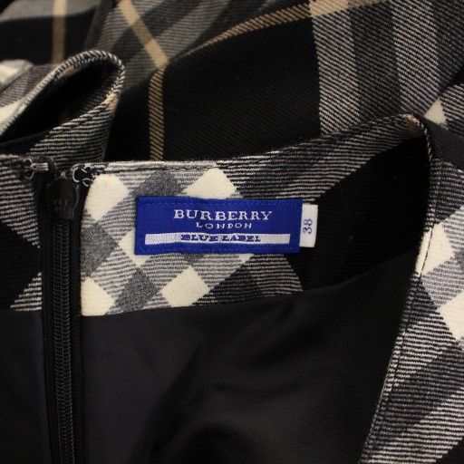 バーバリーブルーレーベル BURBERRY BLUE LABEL フレアワンピース ひざ