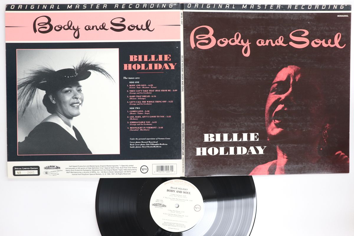 米LP Billie Holiday Body And Soul Mobile Fidelity SOUN 00400