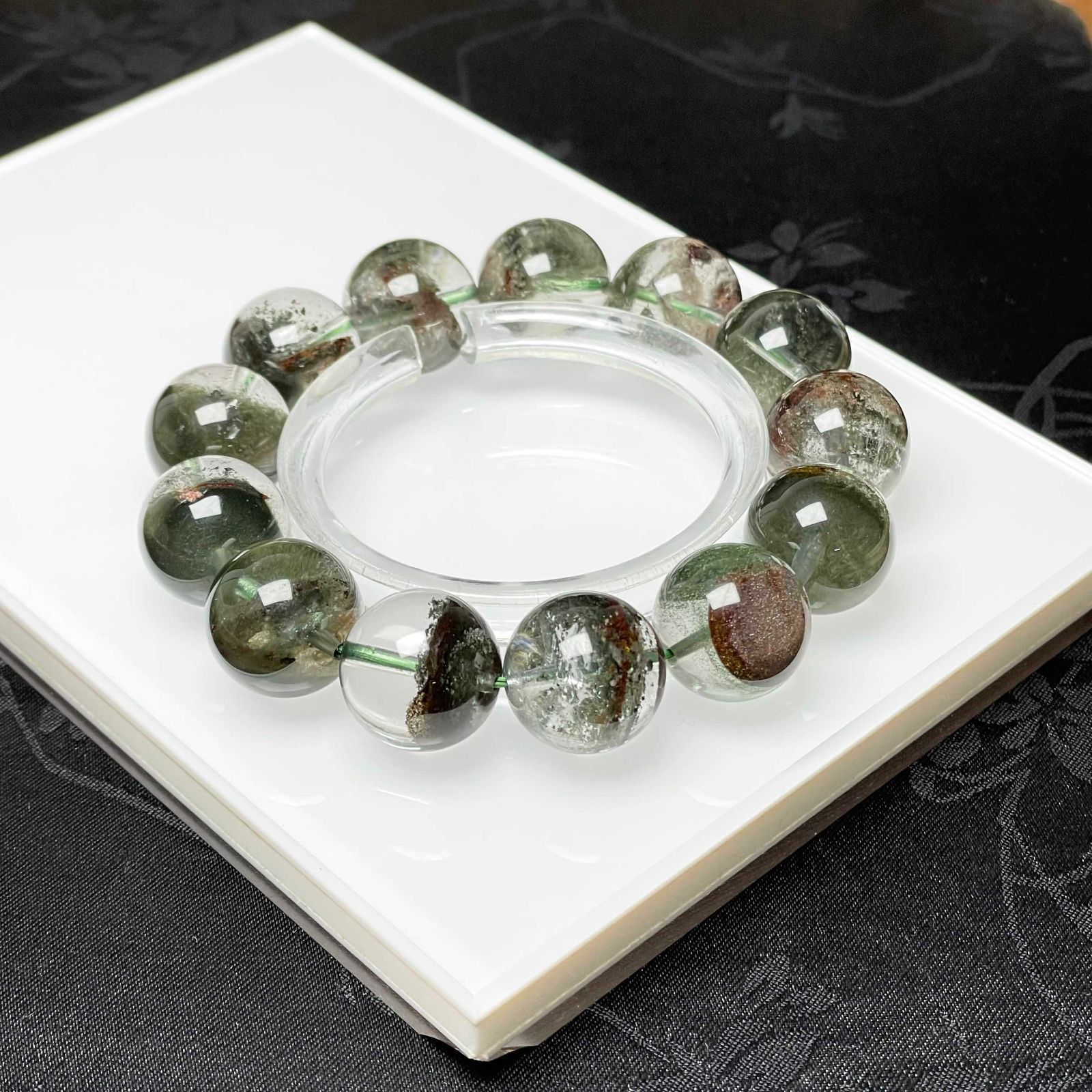 EU製 グリーントルマリン パワーストーン ブレスレット 天然石 金運 浄化 ギフト プレゼント 15 9 16 2 mm ZZ 1734