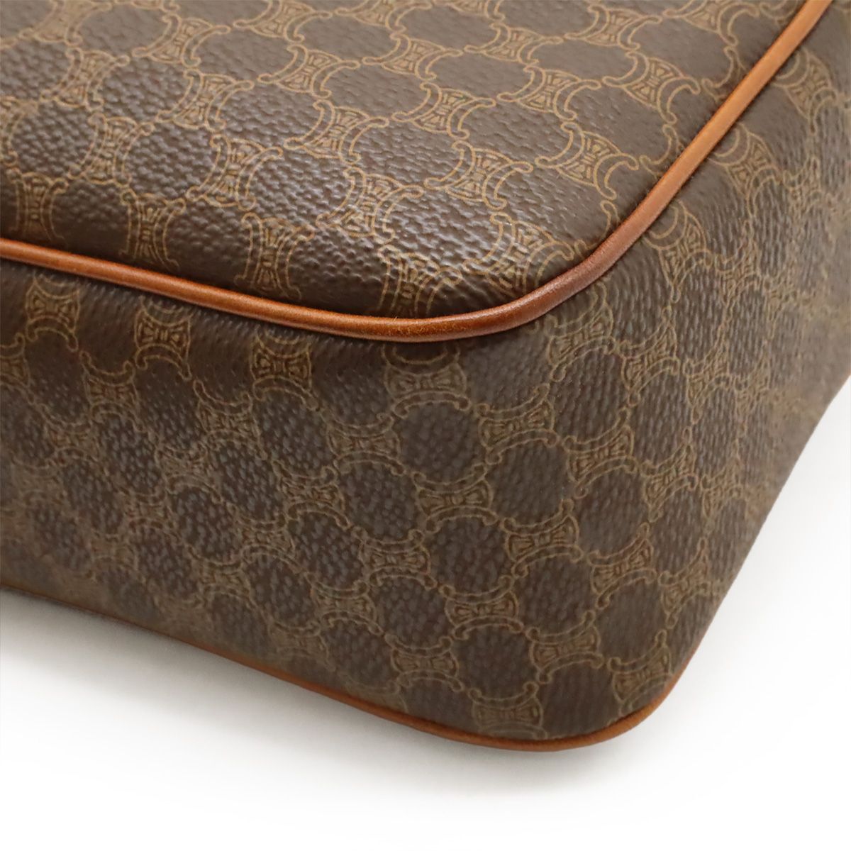 CELINE セリーヌ マカダム柄 ショルダーバッグ 斜め掛け PVC レザー