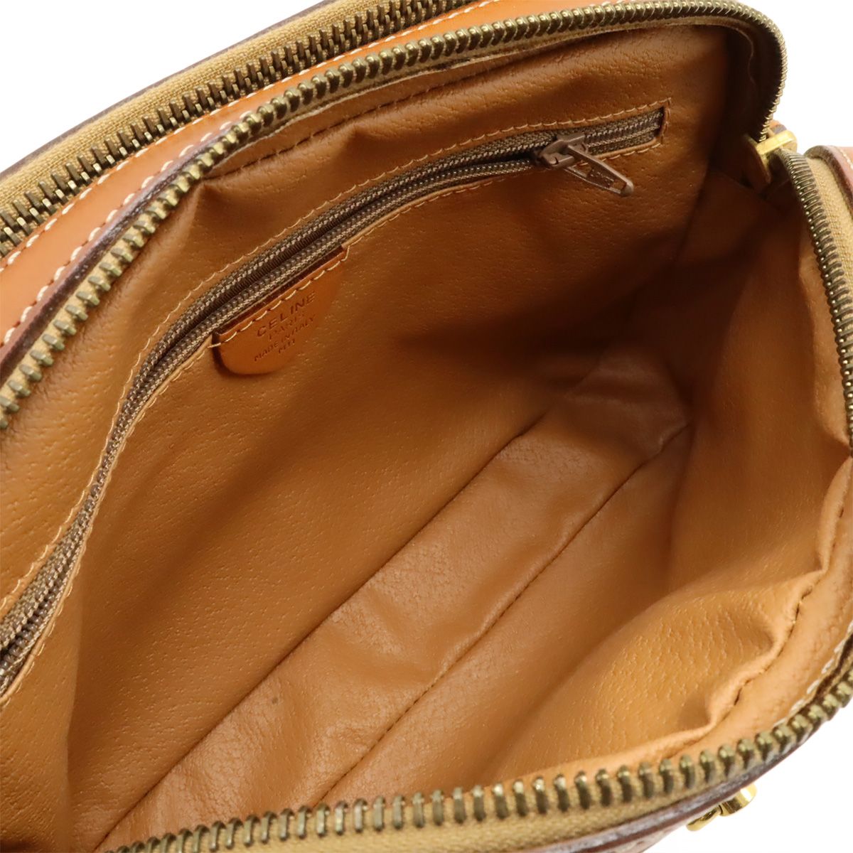 CELINE セリーヌ マカダム柄 ショルダーバッグ 斜め掛け PVC レザー