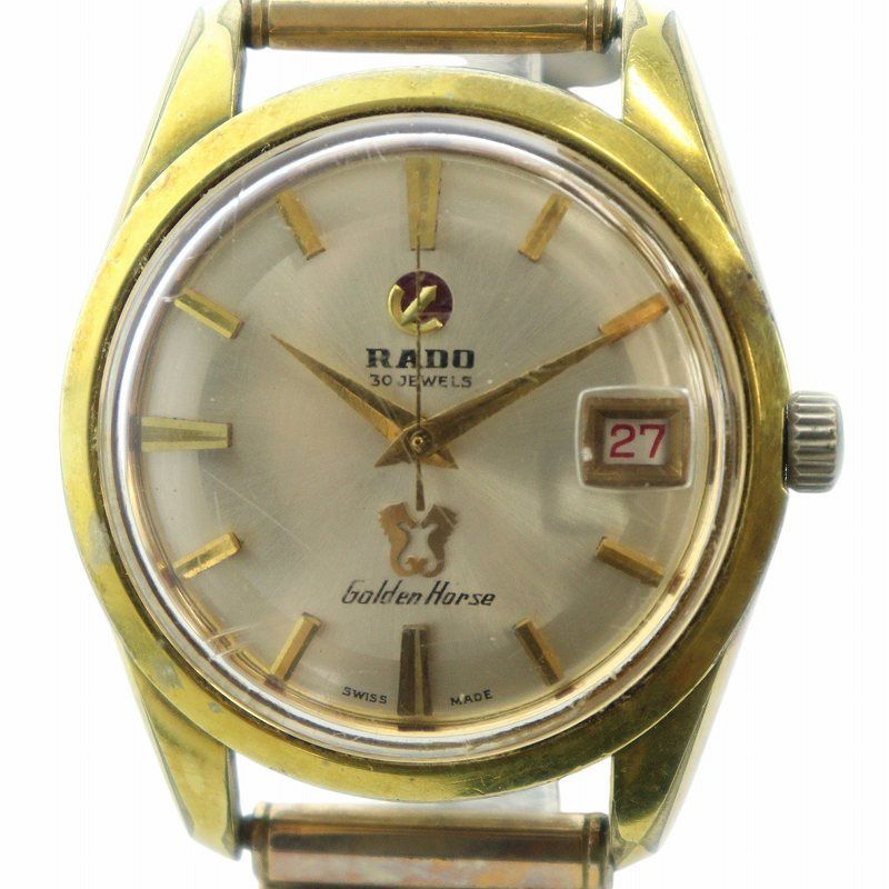 ベルト無しラドー　ゴールデンホース　完全ジャンク ラドー ゴールデンホース 0 RADO 57石 Horse 自動巻き ジャンク Golden