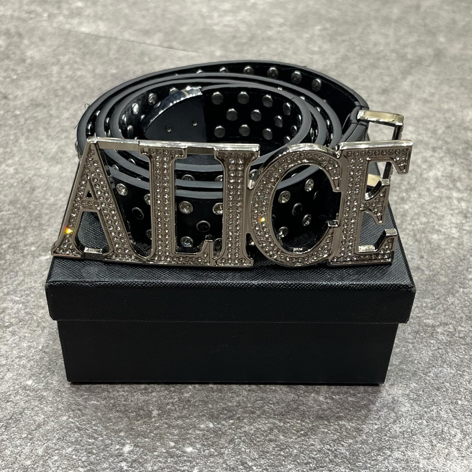 ALICE HOLLYWOOD レザーベルト シルバー Alice hollywood belt - Gem