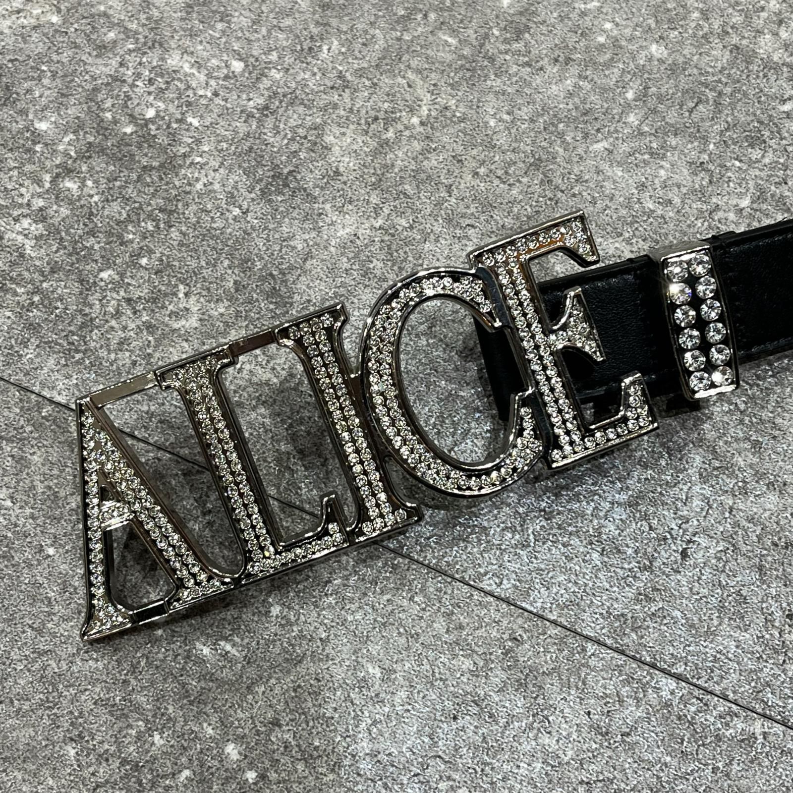 ALICE HOLLYWOOD レザーベルト シルバー Alice hollywood belt - Gem